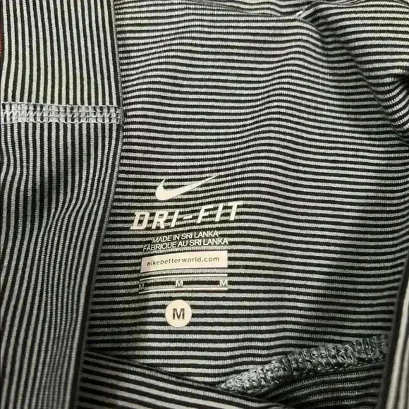 WOMENS NIKE DRI FIT MEDIUM  Fold over LEGGINGS  RUNNING YOGA - Picture 2 of 5